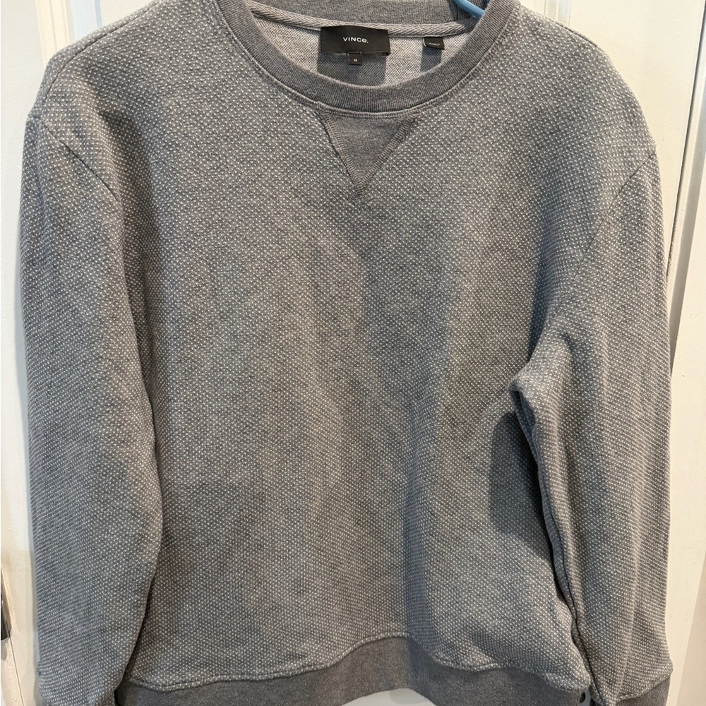 Vince Charcoal Crewneck Men's Sweater‎ - Picture 5 of 9